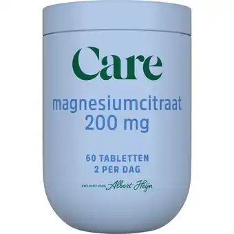 Albert Heijn Care Magnesiumcitraat 200mg aanbieding