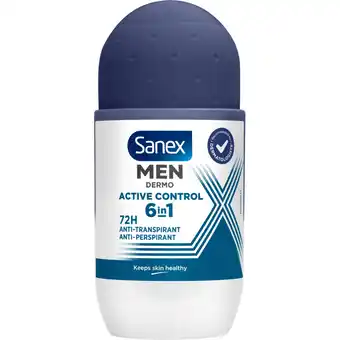 Albert Heijn Sanex Men dermo active control 6in1 roller aanbieding