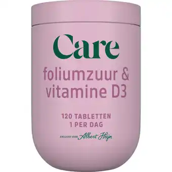 Albert Heijn Care Foliumzuur & vitamine D3 aanbieding