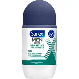 Albert Heijn Sanex Men dermo sensitive deodorant roller aanbieding