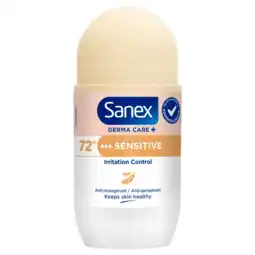 Albert Heijn Sanex Derma care+ sensitive deodorant roller aanbieding