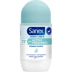Albert Heijn Sanex Derma care+ active freshness roller aanbieding