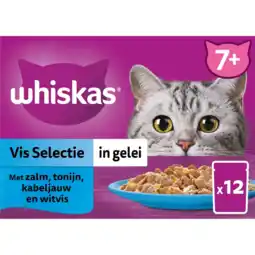 Albert Heijn Whiskas 7+ Vis selectie in gelei aanbieding