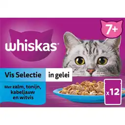 Albert Heijn Whiskas 7+ Vis selectie in gelei aanbieding