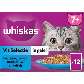 Albert Heijn Whiskas 7+ Vis selectie in gelei aanbieding