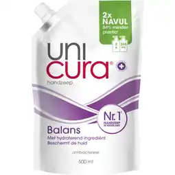 Albert Heijn Unicura Handzeep balans refill aanbieding