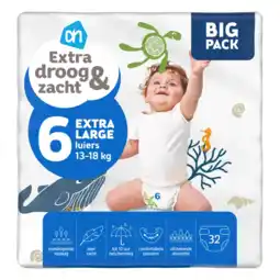 Albert Heijn AH Extra droog en zacht luiers maat 6 aanbieding