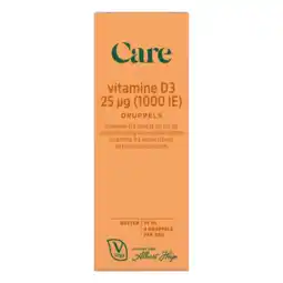 Albert Heijn Care Vitamine D3 25µg druppels aanbieding
