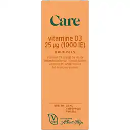 Albert Heijn Care Vitamine D3 25µg druppels aanbieding