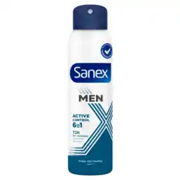 Albert Heijn Sanex Men active control 6in1 deodorant spray aanbieding