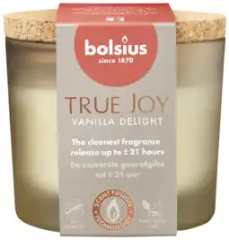 Albert Heijn Bolsius True joy geurglas vanilla delight aanbieding