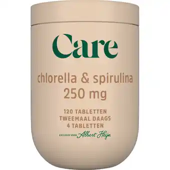 Albert Heijn Care Chlorella & spirulina 250mg aanbieding
