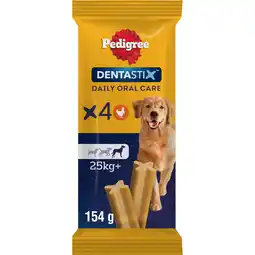 Albert Heijn Pedigree Dentastix grote hond 25+ kg 4-pack aanbieding