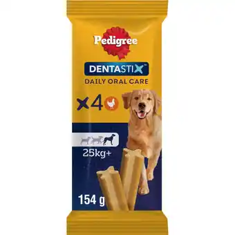 Albert Heijn Pedigree Dentastix grote hond 25+ kg 4-pack aanbieding
