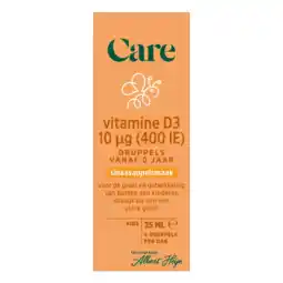 Albert Heijn Care Vitamine D3 10µg druppels aanbieding