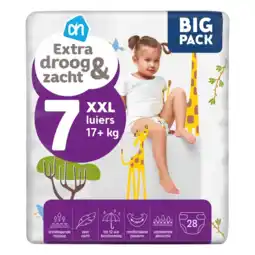 Albert Heijn AH Extra droog en zacht luiers maat 7 aanbieding