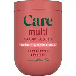 Albert Heijn Care Multi alles-in-1 kauwtabletten framboos aanbieding