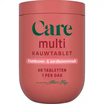 Albert Heijn Care Multi alles-in-1 kauwtabletten framboos aanbieding