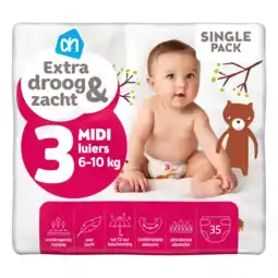 Albert Heijn AH Extra droog en zacht luiers maat 3 aanbieding