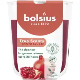 Albert Heijn Bolsius True scents geurglas pomegranate 8cm aanbieding