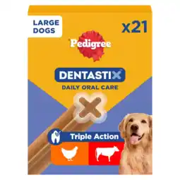 Albert Heijn Pedigree Dentastix grote hond 25+ kg 21-pack aanbieding