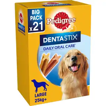 Albert Heijn Pedigree Dentastix grote hond 25+ kg 21-pack aanbieding