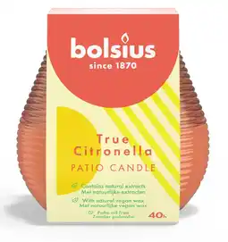Albert Heijn Bolsius True citronella patio candle koraal aanbieding