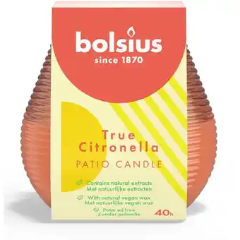 Albert Heijn Bolsius True citronella patio candle koraal aanbieding