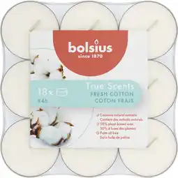 Albert Heijn Bolsius Geurtheelichten fresh cotton aanbieding