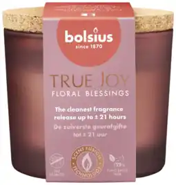 Albert Heijn Bolsius True joy geurglas kurk floral blessings aanbieding