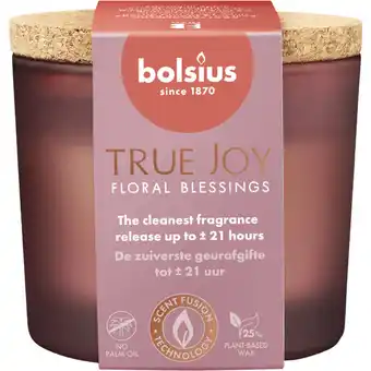 Albert Heijn Bolsius True joy geurglas kurk floral blessings aanbieding