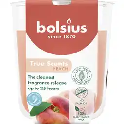 Albert Heijn Bolsius True scents geurglas peach 8cm aanbieding
