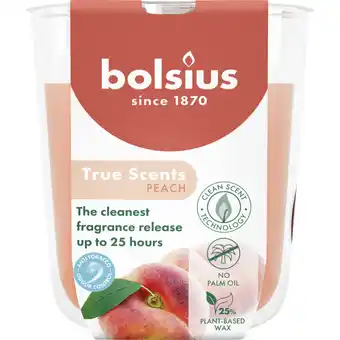 Albert Heijn Bolsius True scents geurglas peach 8cm aanbieding