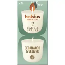Albert Heijn Bolsius Navulling clean light cedarwood aanbieding