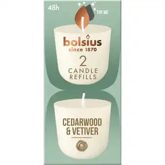 Albert Heijn Bolsius Navulling clean light cedarwood aanbieding
