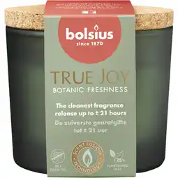 Albert Heijn Bolsius True joy geurglas kurk botanic freshness aanbieding