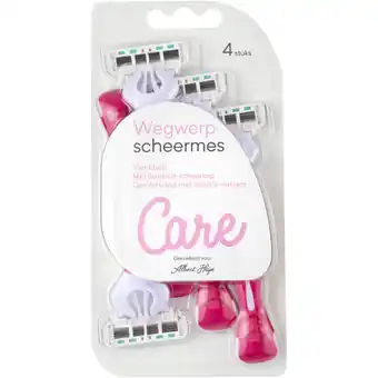 Albert Heijn Care Dames wegwerpmesjes 4-blads aanbieding