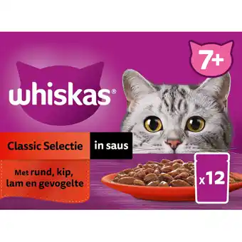 Albert Heijn Whiskas 7+ Classic selectie in saus aanbieding