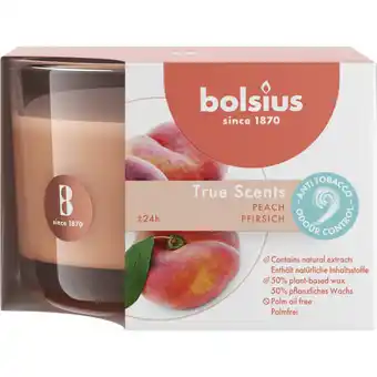 Albert Heijn Bolsius Geurglas true scents anti tabak peach aanbieding