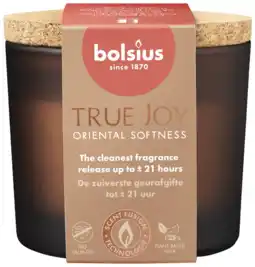 Albert Heijn Bolsius True joy geurglas kurk oriental softness aanbieding