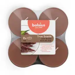 Albert Heijn Bolsius Geurlichten maxi true scents old wood aanbieding