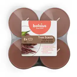 Albert Heijn Bolsius Geurlichten maxi true scents old wood aanbieding