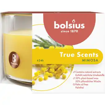 Albert Heijn Bolsius Geurglas true scents mimosa 63x90mm aanbieding