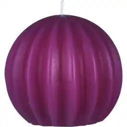 Albert Heijn AH Excellent Vormkaars rond ribbel paars aanbieding