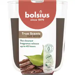 Albert Heijn Bolsius True scents geurglas oud wood aanbieding