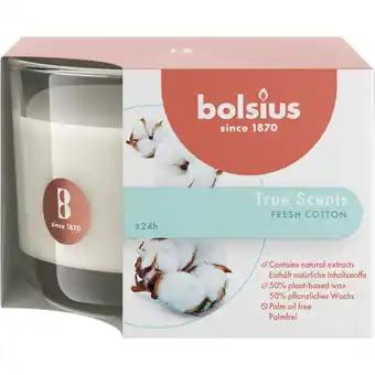 Albert Heijn Bolsius Geurglas true scents fresh cotton aanbieding