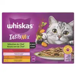 Albert Heijn Whiskas Tasty mix keuze van de chef in saus aanbieding