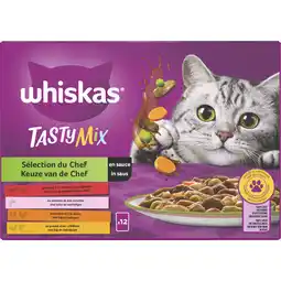 Albert Heijn Whiskas Tasty mix keuze van de chef in saus aanbieding