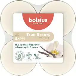 Albert Heijn Bolsius True scents maxi geurtheelichten vanille aanbieding