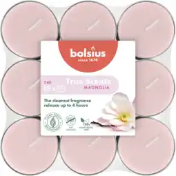 Albert Heijn Bolsius True scents geurtheelichten magnolia aanbieding